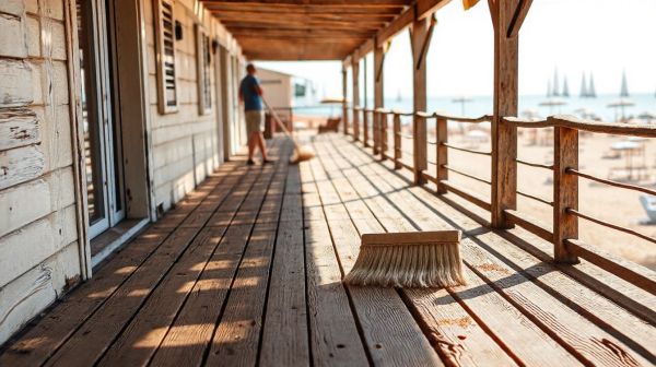 Les meilleures astuces pour un nettoyage efficace de votre terrasse en bois à Biarritz