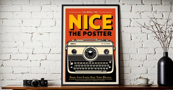 Affiche nice : le vintage qui rehausse votre décor !